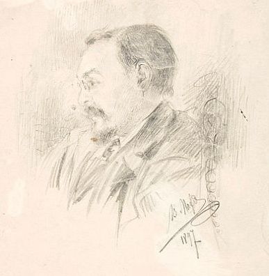 (М) Матэ Василий Васильевич (1856–1917) - [Из собрания И. А. Масеева] Портрет Графа Ивана ...