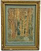 (П) Неизвестный художник - Сосновый бор. 1910-е гг. Бумага, акварель, 33 х 24 см Подпись справа ...