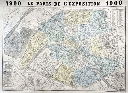 [Из частной коллекции N] План Парижа. Librairie Du Nord
1900 г.