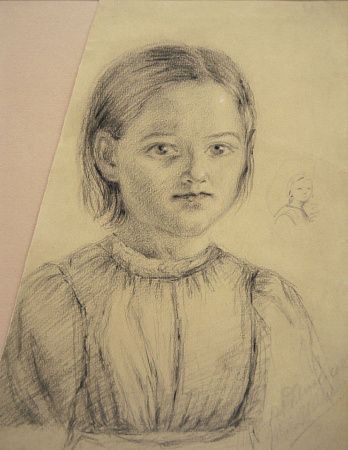 Шевченко Тарас Григорьевич (1814-1861) Портрет девочки. 1-я половина 1830-х гг.