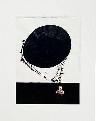 (М) Беленок Пётр Иванович (1938-1991) - Что-то над головой. 1970-е-1980-е гг. Бумага, тушь, ...