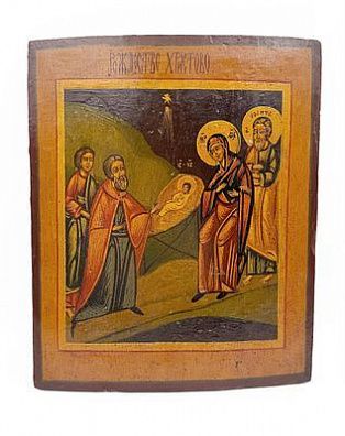 (П) Икона "Сретение Господне". XX в. Доска, темпера. 35 х 29 см