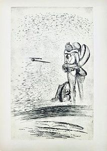 (М) Сальвадор Дали (1904-1989) - Сумеречная пара. Иллюстрация к изданию 1934 года Поэмы графа ...