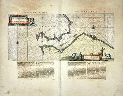 (П) Карта пролива Югорского шара (Вайгачский). 1659 г.