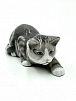 (П) Крадущийся кот. Датская королевская фарфоровая мануфактура. XX век. Фарфор, глазурь. 5.5 х ...