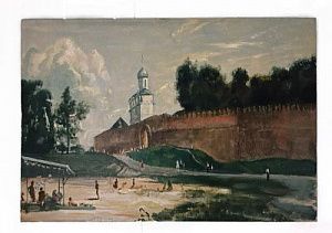 (П) Альберти Пётр Филиппович (1913 — 1994) - Студенты. 1962 г. Картон, масло. 24 х 32,5 см. ...