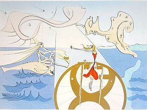 (М) Сальвадор Дали (1904-1989) - Швейная машина. Серия "Посвещение Леонардо да Винчи". 1975 г. ...
