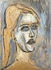 (П) Гликман Гавриил Давидович (1913-2003) - Наташа № 64, 1970 г. Картон, темпера 45 х 60 см. ...