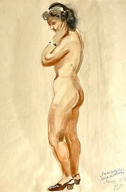 [Мир Искусства] Михайловская-о'Коннель Рене Рудольфовна (1891-1981) - Обнаженная. 1950-е гг. ...
