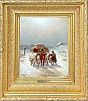 (М) Сверчков Николай Егорович (1817-1898) - Ямская тройка зимой. Последняя четверть XIX в. ...