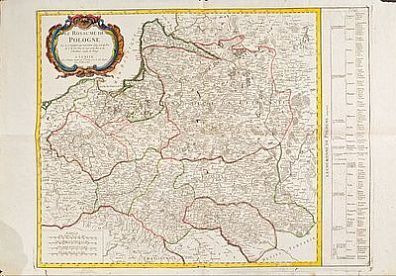 (П) Карта королевства Польского. 1784 г.