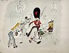 (П) [Без резерва] Гальба Владимир Александрович (1908–1984) Иллюстрация "Королевская гвардия попала в окружение". 1961 г.