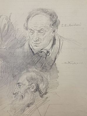 (П) [Приписывается] Маковский Владимир Егорович (1846-1920) - Портрет отца (Егор Иванович ...