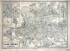 [Из частной коллекции N] План Львова. Horbay W. 1938 г.