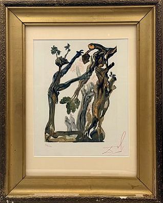 (П) Дали Сальвадор (1904-1989) - Лес самоубийц. Из иллюстраций к «Божественной комедии» Данте ...