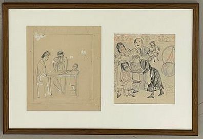 [Круг художников] Неменова Герта Михайловна (1905-1986) - Парижские зарисовки. 1930-е гг. ...