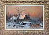 *Суходольский Пётр Александрович (1835-1903) - Берег Финского залива. На закате. 1891 г.
 Холст, ...