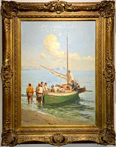 ТОП-ЛОТ Франц Алексеевич Рубо (1856-1928) Рыбаки в Черном море. 1900 г.