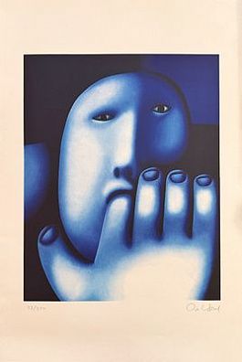 (М) Целков Олег Николаевич (1934-2021) - Младенец. 1992 г. Бумага, цветная литография (22