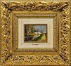 (П) Крачковский Иосиф Евстафьевич (1854-1914) Пейзаж с мостиком в парке. Кон. XIX - нач. XX в.