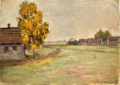 (М) Жуковский Станислав Юлианович (1875-1944) Осенний пейзаж. 1897 г.