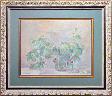 (М) Фальк Роберт Рафаилович (1886-1958) - Натюрморт с ветками вишни. 1940-е - первая половина ...