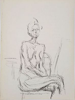 (П) Альберто Джакометти (1901-1966) Сидящая фигура. 1961 г.
