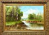 (М) Розен Карл Иоганнович (1864-1934) - Березы у реки. Конец XIX - начало ХХ вв. Холст, масло. ...