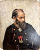(П) Гохштейн Меер Михайлович (1871-1942) - Портрет солдата. Начало XX в. Холст на картоне, ...