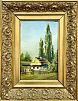 (П) [Приписывается] Николай Глущенко (1901–1977) Пейзаж с домиком. Сер. XX.