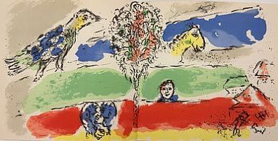 (П) Марк Шагал (1887-1985) - Литография «Зеленая река», 1974 г. Есть в каталоге raisonné: ...