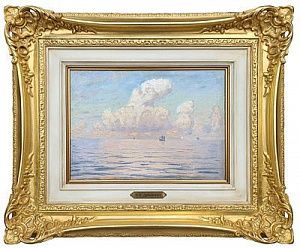 (М) Дубовской Николай Никанорович (1859-1918) - Море. Тюрсель. Этюд. 1903 г Холст, масло 24,5 х ...