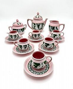 (М) Чайный сервиз. Venice&Murano Cy. 15 предметов. Чайник, молочник, сахарница, чашки 6 шт., ...