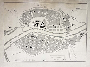 [Из частной коллекции N] План Новгорода 1862 года. Пальмквист Э.