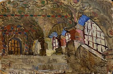 (М) [приписывается] Плавинский Дмитрий Петрович (1937-2012) - Терем. Крыльцо. Начало 1970-х гг. ...