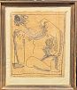 (М) Янкилевский Владимир Борисович (1938-2018) - Фигура. 1958 г. Бумага, тушь. 24 х 20,5 см