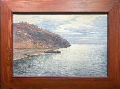 (М) Бенуа Альберт Николаевич (1852-1936) - Высокий берег. 1900-е гг. Бумага, акварель, ...
