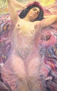 (М) Шмидт Генрих Генрихович (1861-1917) - Обнаженная. Начало XX в. Холст, масло. 101,5 х 64,3 ...