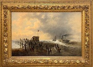 (П) [Приписывается] Гальен-Лалу Эжен (Galien-Laloue, Eugne; 1854 - 1941) - Сцена на море. ...