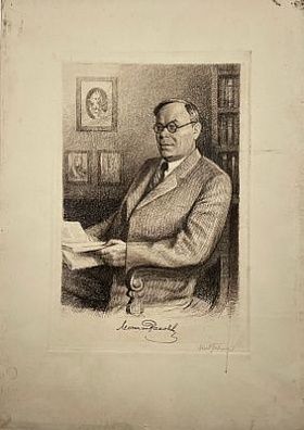 (П) Павлов Николай Александрович (1899–1968) Портрет Л.И.Раковского