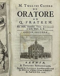 Цицерон. Oratore. Оксфорд, 1706 г. 340 с.