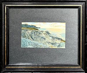 (М) Бенуа Александр Николаевич (1870-1960) - Крымский пейзаж. 1916 г. Бумага, акварель, белила. ...