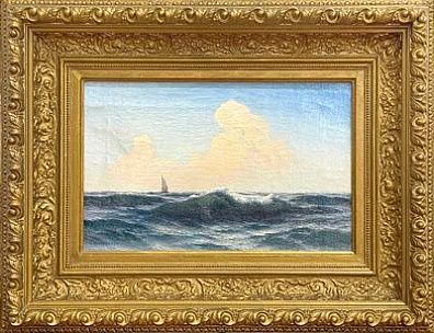(М) Кондратенко Гавриил Павлович (1854-1924) - Морской пейзаж. Первая четверть XX в. Холст, ...