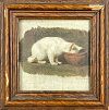 (П) Лемох Карл (Кирилл) Викентьевич (1841-1910) Кошка пьющая молоко. Конец XIX - Начало XX вв.