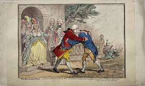 Джеймс Гиллрей (1756–1815) гравер, Хамфри Ханна (1745 - 1818) издатель [Примирение] Карикатура "The reconciliation"
