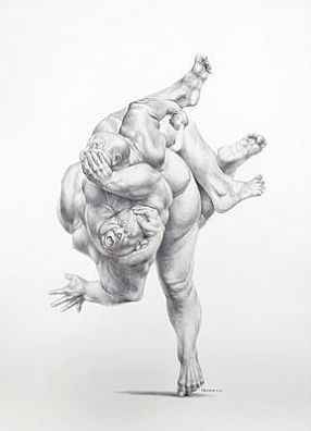 (П) Перминов Алексей Михайлович (г. р. 1972) - Серия "Танцы", 2026 г. Бумага, шариковая ручка. ...