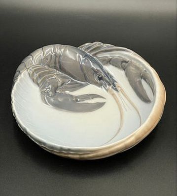 (П) Пепельница с раком. Датская королевская фарфоровая мануфактура. 1923 г. Фарфор, роспись ...