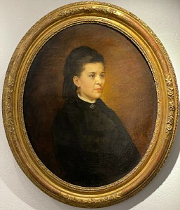 Неизвестный художник Портрет женщины в трауре. 1871 г.