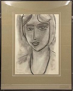 (П) Матисс Анри (1869-1954) - «Паола». Лист из издания «Derriere le Miroir». 1950. Бумага, ...