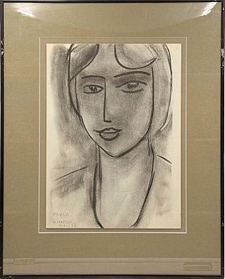 (П) Матисс Анри (1869-1954) - «Паола». Лист из издания «Derriere le Miroir». 1950. Бумага, ...